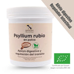 Suplemento natural para perros y gatos ANTON Loyal Companions – Psyllium rubio ECO. Apoya la digestión y regula el tránsito intestinal. Certificado por Ecocert según normativa BIO UE.