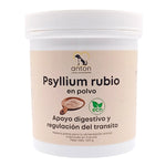 Psyllium rubio en polvo – suplemento ecológico para perros y gatos. Fabricado en Francia, certificado Ecocert, sin aditivos.