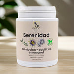 Suplemento natural Serenidad ECO en polvo para perros y gatos que favorece la calma, la relajación y el equilibrio emocional. Fabricado en Francia por ANTON Loyal Companions.