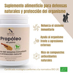 Suplemento natural ecológico de propóleo para perros y gatos que refuerza las defensas naturales y ayuda a la protección del organismo, formulado en Francia por ANTON Loyal Companions