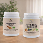 Suplementos naturales para perros y gatos ANTON Loyal Companions con propóleo y fórmula movilidad y flexibilidad, apoyando defensas naturales y confort articular, fabricados en Francia