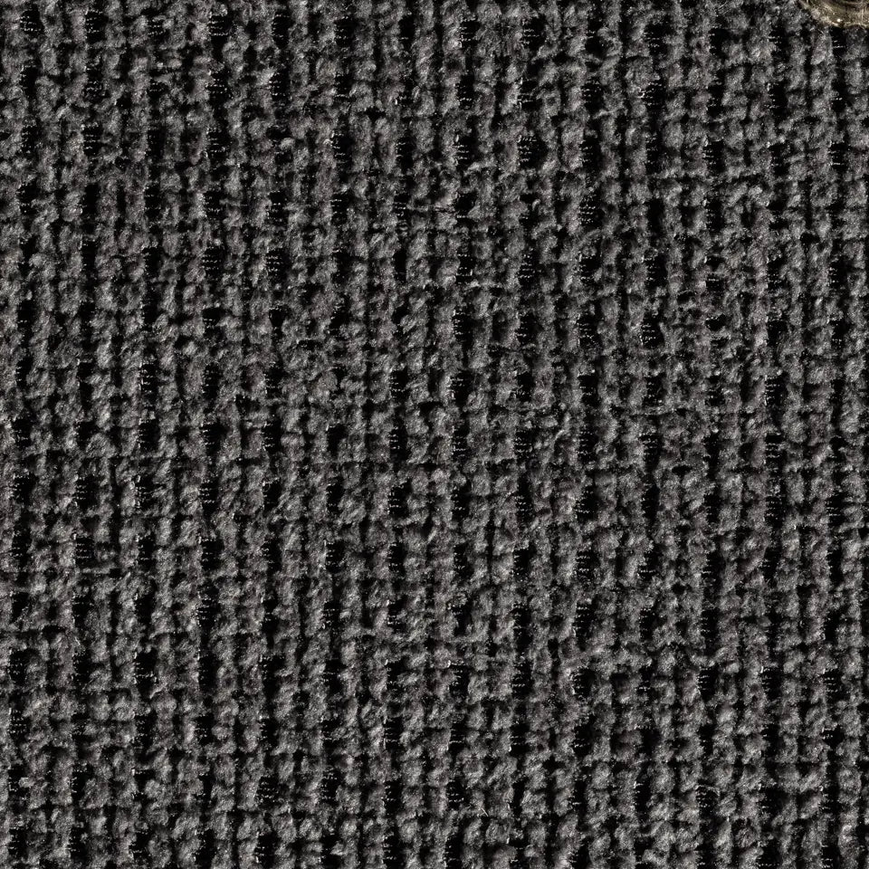 Detalle de la textura del tejido de la cama TUDOR color antracita